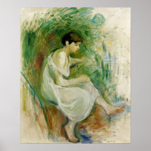 Morisot - Badende in Hemd 1894 Poster