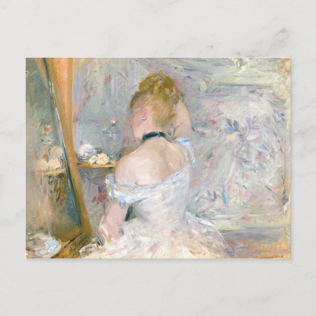 Morisot Hübsche französische Impressionistin Maler Postkarte (Vorderseite)