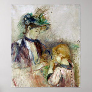 Morisot - Junge Frau und Kind 1894 Poster