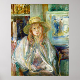Morisot - Mädchen mit Strohhut 1892 Poster