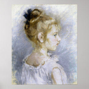 Morisot - Portrait von Blanche Pontillon 1877 Poster
