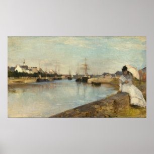 Morisot - The Harbor At Lorient 1869 Poster