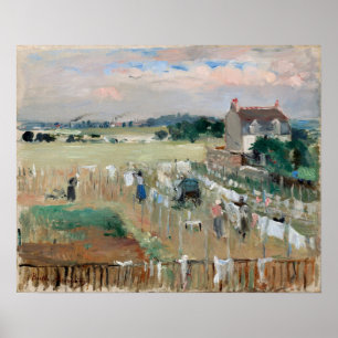 Morisot - Wäsche 1875 Poster