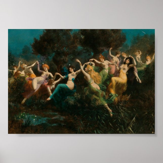 Moritz Stifter Nymphen Poster (Vorne)