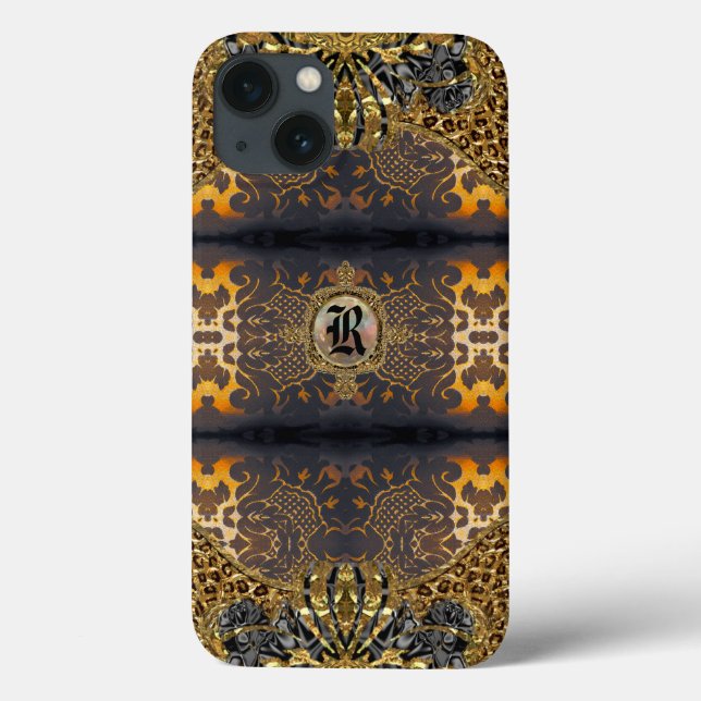Morjianae Baroque Style Monogram Case-Mate iPhone Hülle (Rückseite)
