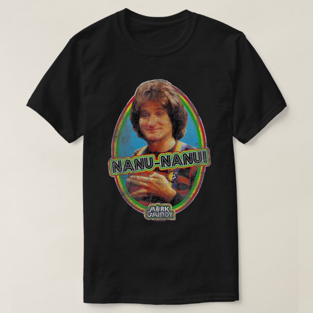 Mork & Mindy Nanu Nanu  T-Shirt (Design vorne)