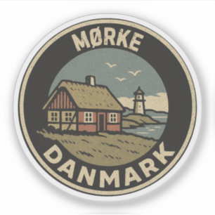 Mørke, Dänemark Danmark Aufkleber