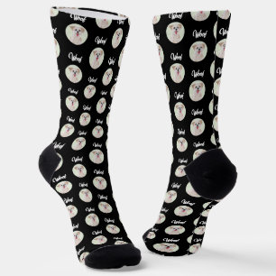 Morkie Black Socks Runde Bild Socken
