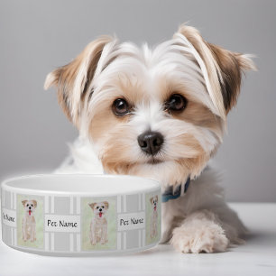 Morkie Dog Bowl mit Text anpassbar Napf