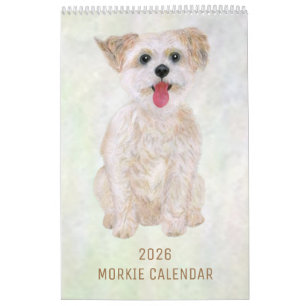 Morkie Dog Calendar 2025 Kalender