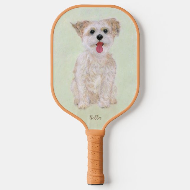 Morkie Dog Pickleball Schläger (Vorderseite)