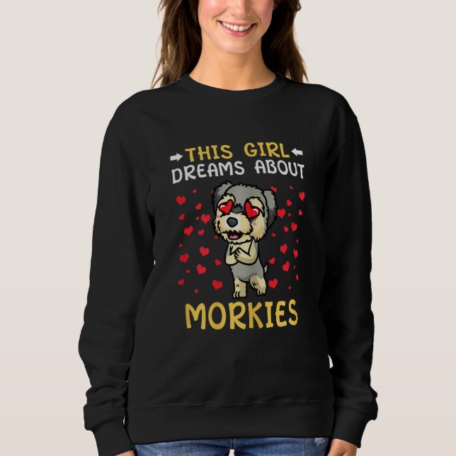 Morkie Dog Sweatshirt (Vorderseite)