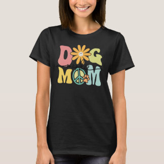 Morkie Groovy Hund Mama Frauen Haustier T-Shirt