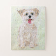 Morkie-Hund-Übergroßes Puzzle