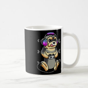 Morkie Hund Videospiel Spielekonsole Gamer  Kaffeetasse
