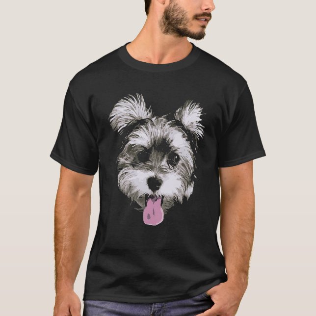 Morkie Hundet-shirt T-Shirt (Vorderseite)