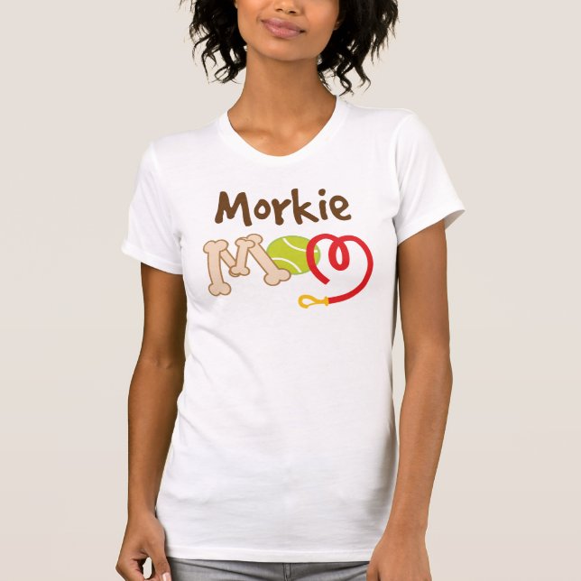 Morkie Hundezucht-Mama-Geschenk T-Shirt (Vorderseite)