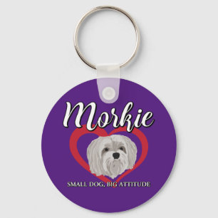 Morkie - Kleiner Hund, große Attitüde - 3 Schlüsselanhänger
