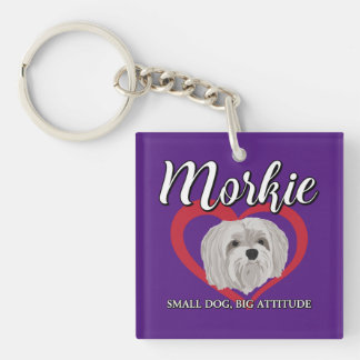 Morkie - Kleiner Hund, große Höhe - 3 Schlüsselanhänger