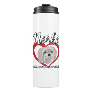 Morkie - Kleiner Hund mit großer Attitüde 3 Thermosbecher