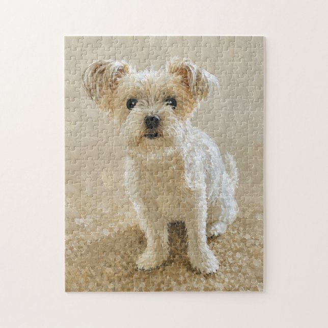 Morkie Liebe Puzzle (Vertikal)