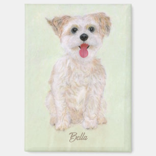Morkie Rectwinkelmagnet Magnet