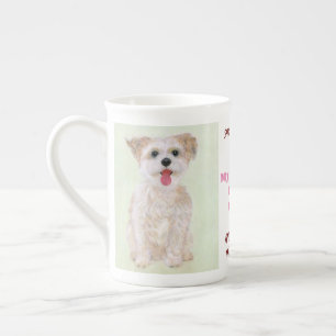 Morkie sagt, was Sie China Tasse
