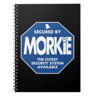 Morkie-Sicherheit-Blau Notizblock