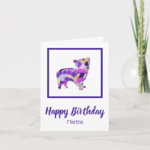Morkie Terrier Dog Silhouette PPY&B Geburtstag