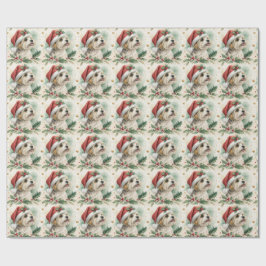Morkie-Weihnachtspapier Geschenkpapier