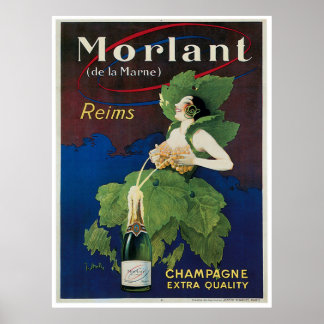 Morlant Champagner-Werbeplakat Poster