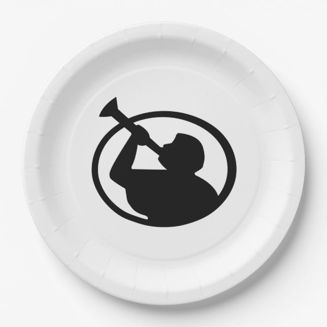 Mormon Angel Mormoni (Symbol des Mormonismus) Pappteller (Vorderseite)