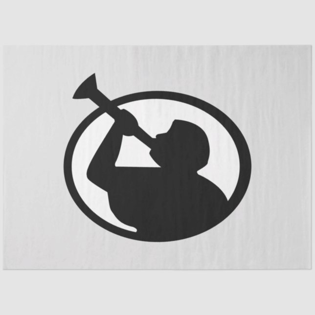 Mormon Angel Mormoni (Symbol des Mormonismus) Seidenpapier (Vorderseite)