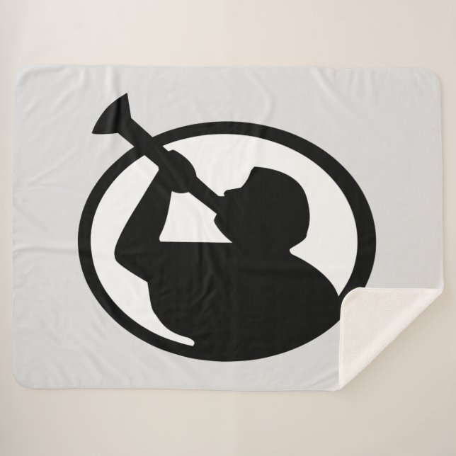 Mormon Angel Mormoni (Symbol des Mormonismus) Sherpadecke (Vorderseite (Horizontal))