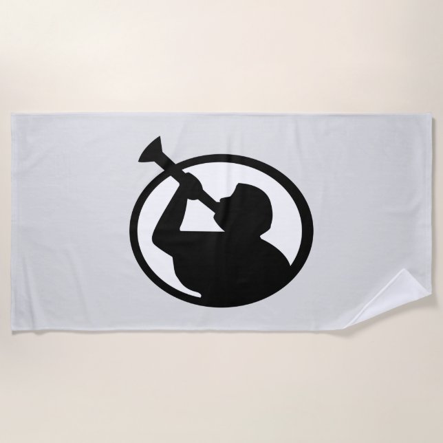 Mormon Angel Mormoni (Symbol des Mormonismus) Strandtuch (Vorderseite)
