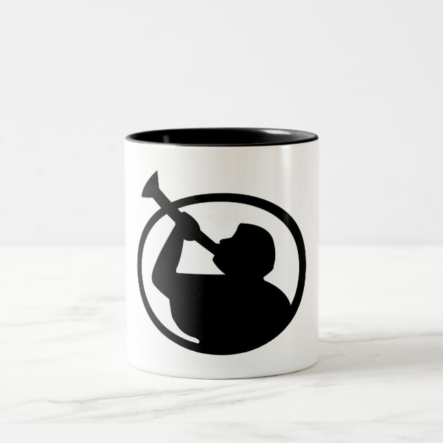 Mormon Angel Mormoni (Symbol des Mormonismus) Zweifarbige Tasse (Mittel)