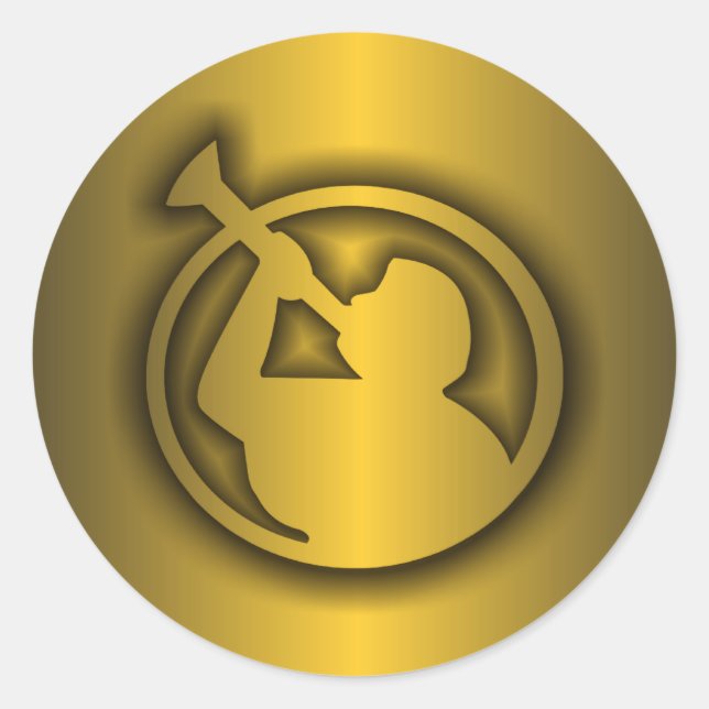 Mormon Gold Runder Aufkleber (Vorderseite)