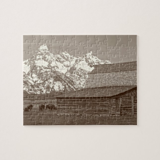 Mormon Row - Grand Teton Mountains - 8x10 - 110 pc Puzzle (Horizontal)