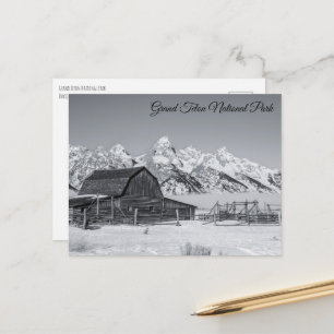 Mormon Row Grand Teton Nationalpark Postcard Postkarte