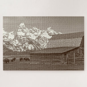 Mormon Row - Grand Tetons - 20x30 - 1014 Stk. Puzzle