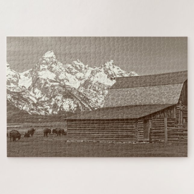 Mormon Row - Grand Tetons - 20x30 - 1014 Stk. Puzzle (Horizontal)