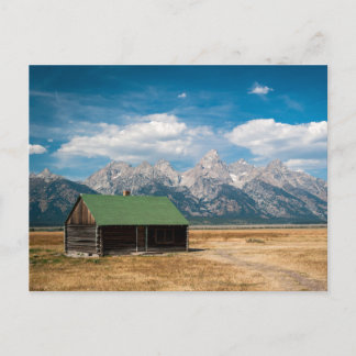 Mormon Row im Grand Teton Nationalpark Postkarte