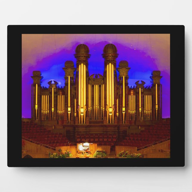 Mormon Tabernacle Orgel Plaque Fotoplatte (Vorderseite)