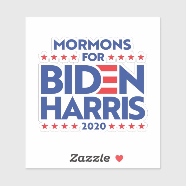 MORMONE FÜR BIDEN HARRIS AUFKLEBER (Blatt)