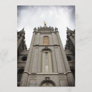 Mormonen LDS Salt Lake City UT Tempel-Einladung Einladung
