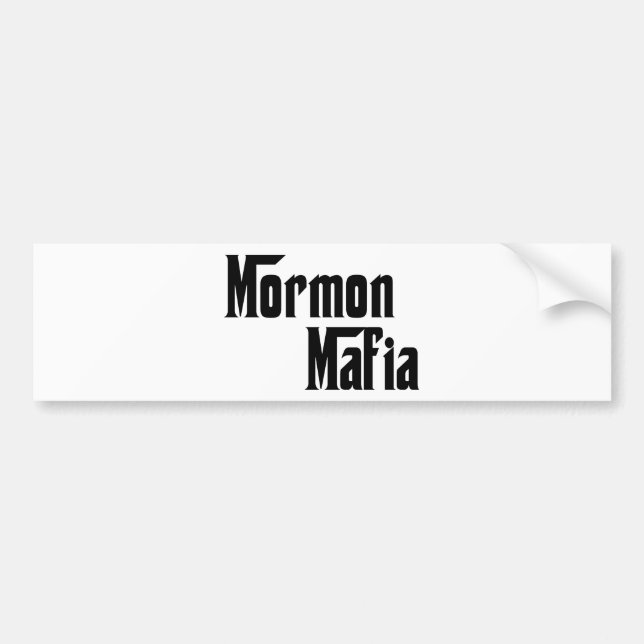 Mormonische Mafia Autoaufkleber (Vorne)
