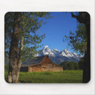 Mormonische Reihen-Scheunen in großartigem Teton Mousepad