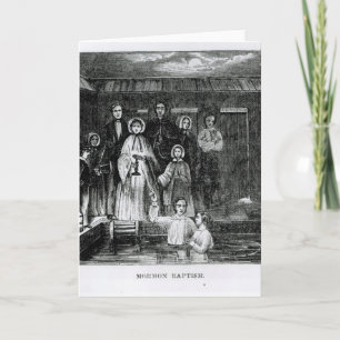 Mormonische Taufe Karte