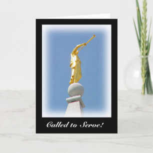 Mormonischer Missionar: Genannt, um Gruß-Karte zu Karte