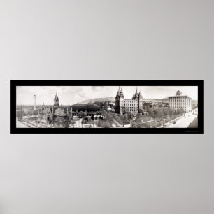 Mormonischer Tempel erdet Foto 1912 Poster